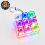Keyboard Keychain RGB Fidget Toy Light up Sensory Toy Stress Relief Toy Portable Gift for Teens and Adults