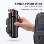 All-In-1 Folding Handheld Selfie Stick Tripod with Bluetooth Remote & Hook, Silicone-Stabilized Telescopic Pole for Cellphone/Mobile, Box-Packaged Accessories for Women, Portable Travel Streaming Gear for Iphone/Android