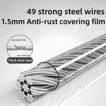 Retractable Clothesline Stainless Seel Pull-Out Clothes-Drying Machine Rope Space-Saving Clothes Drying Rack for Household