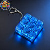 Keyboard Keychain RGB Fidget Toy Light up Sensory Toy Stress Relief Toy Portable Gift for Teens and Adults