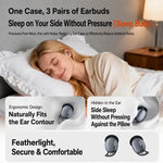 PAXA JC680 3-In-1 Chargeable Bluetooth 6.0 Wireless Earbuds - In-Ear Headphones, Clip-On & Sleep Designs, Smart LED Case, HD Stereo Sound, Comfortable Fit for Sports, Noise Isolation Solutions, Android & Ios Compatible
