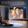 [2026 Upgraded] X1 Projector 300ANSI Android 14.0 Dual Wifi6 8K 4K Decode Auto Keystone Correction Wireless BT5.4 130"Screen 1280*720P Built-In Speaker 180° Rotatable Mini Portable Home Cinema Outdoor Audio Summervibes Gift, Portable Movie Projector, Vid