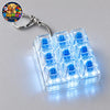 Keyboard Keychain RGB Fidget Toy Light up Sensory Toy Stress Relief Toy Portable Gift for Teens and Adults