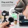 HITOZON Mini Wireless Mobile Lavalier Microphone for Iphone/Android Smartphones - Portable USB-C Lapel Mic with ABS, USB Cable, 1-Touch Recording, Mute Function for Business Audio/Video Recording, Plug-And-Play Vlogging Equipment