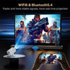 [2026 Upgraded] X1 Projector 300ANSI Android 14.0 Dual Wifi6 8K 4K Decode Auto Keystone Correction Wireless BT5.4 130"Screen 1280*720P Built-In Speaker 180° Rotatable Mini Portable Home Cinema Outdoor Audio Summervibes Gift, Portable Movie Projector, Vid