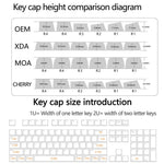 Vintage Side-Engraved Translucent Keycaps, Heat Transfer Process, Matte Finish, Compatible with Wooting, Gaming Personality Boxed, Sublimation Keycap, Gaming Keyboard Keycap