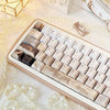 Vintage Side-Engraved Translucent Keycaps, Heat Transfer Process, Matte Finish, Compatible with Wooting, Gaming Personality Boxed, Sublimation Keycap, Gaming Keyboard Keycap