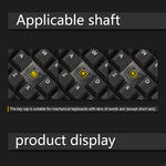 Vintage Side-Engraved Translucent Keycaps, Heat Transfer Process, Matte Finish, Compatible with Wooting, Gaming Personality Boxed, Sublimation Keycap, Gaming Keyboard Keycap