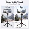 All-In-1 Folding Handheld Selfie Stick Tripod with Bluetooth Remote & Hook, Silicone-Stabilized Telescopic Pole for Cellphone/Mobile, Box-Packaged Accessories for Women, Portable Travel Streaming Gear for Iphone/Android